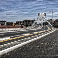 Il ponte sospeso del cavalcaferrovia Ostiense