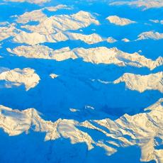 Le Alpi dall'aereo