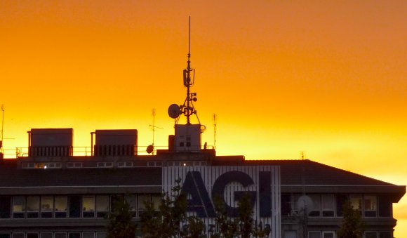 Palazzo AGI al tramonto