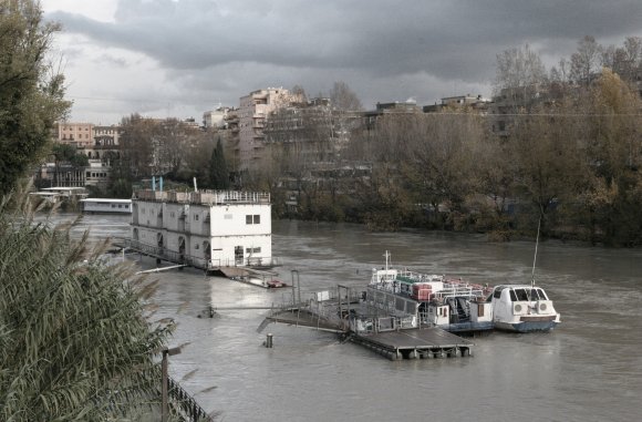 Il Tevere da Ponte Risorgimento verso Nord